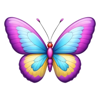 white heart with a butterfly sticker