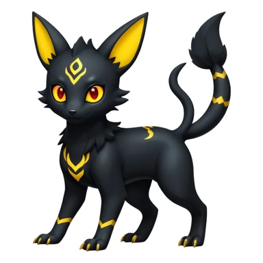 Salandit-Umbreon-Litten-Hybrid (Full body) sticker