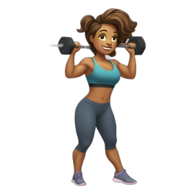 girl booking a crossfit class sticker