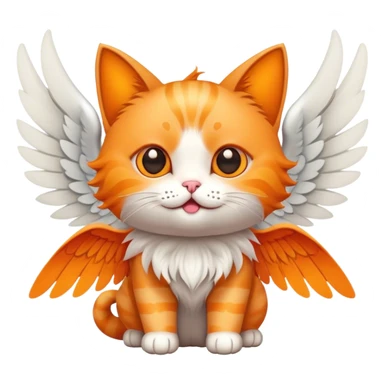 Cat that has wings  sticker