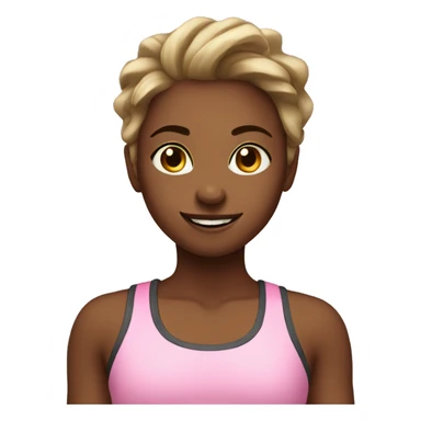 Workout girly sticker