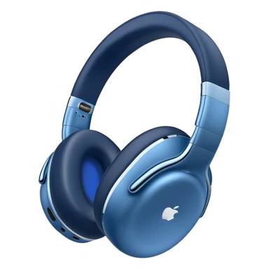 blue airpods max headphones sticker