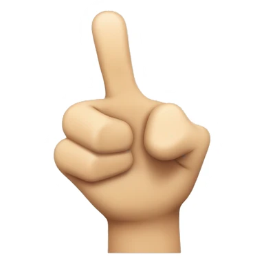 Hand with Thumb up and middle finger  extended emoji sticker