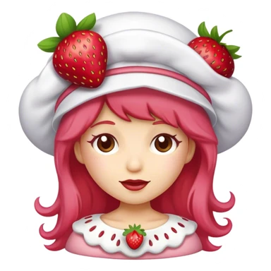 Strawberry shortcake cartoon  sticker