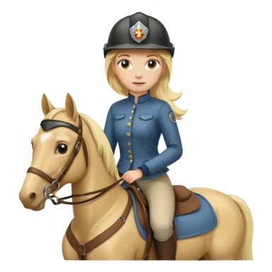 Horse rider woman sticker