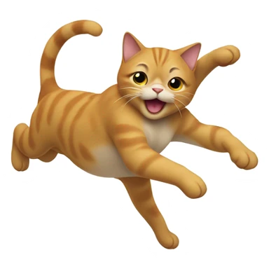 Cat backflipping sticker