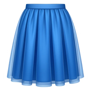 blue tulle skirt sticker