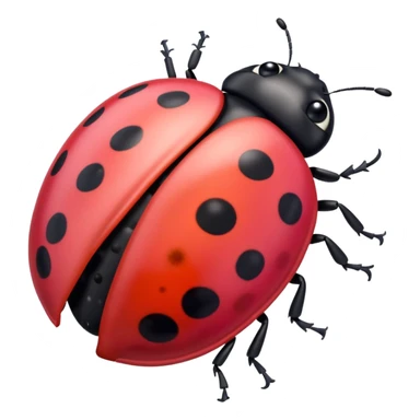 pink ladybug sticker