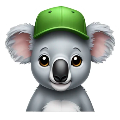 koala with a cap sticker