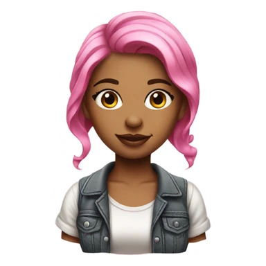 Pink tattoo artist girl sticker