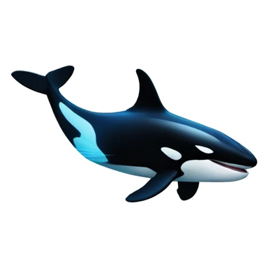 orca with lasers sticker