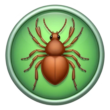 tick with green crycle sticker