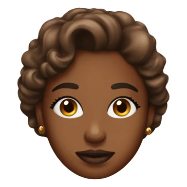 brown lipgloss sticker