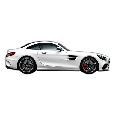 Amg Mercedes white sticker