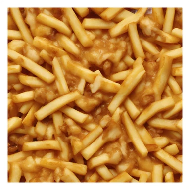 Poutine who eat chiken  sticker