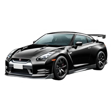 Sport Black Nissan GTR R35 sticker