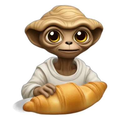 french e.t. with croissant sticker