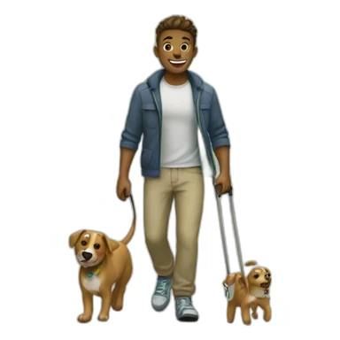 going for a walk sticker