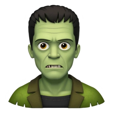frankenstein's monster speaking with frankstein sticker