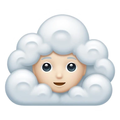 thought cloud sticker