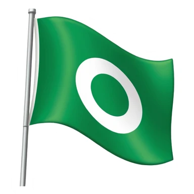 A green flag that has the SDS fc Logo flag on it from baller league sticker