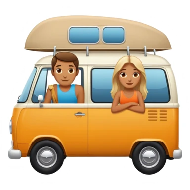 Van life 2 people sticker