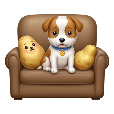 🐶🥔🛋️  couch potato sticker