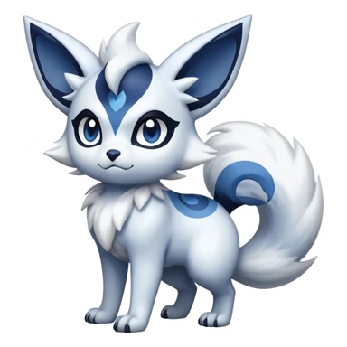 Absol-Meowstic-Zorua-Fakémon-hybrid-creature (full body)  sticker