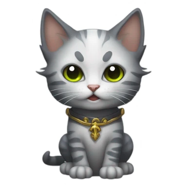 kitten necromancer sticker