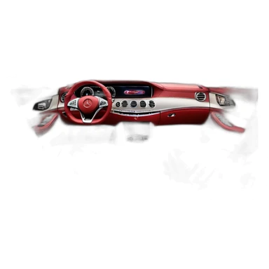 mercedes benz s class red interior sticker