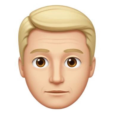 Man KEN babry style face sticker