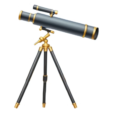 An icon featuring a telescope, stars, and a planet, symbolizing astronomy. The design includes a crescent moon, distant galaxies, and constellations, representing the study of space and celestial bodies. Transparent background highlights the exploration of the universe and cosmic phenomena. sticker