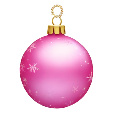 Pink Christmas ornament coquette  sticker