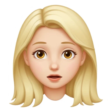 Girl semen cum on face sticker