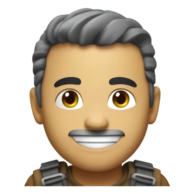 din diesel pointing at the camera smiling sticker