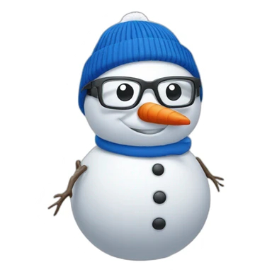 michelin snowman in sport glasses sticker