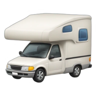 Voiture avec remorque sticker