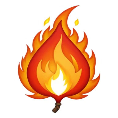 Logo pyro genshin impact symbol sticker