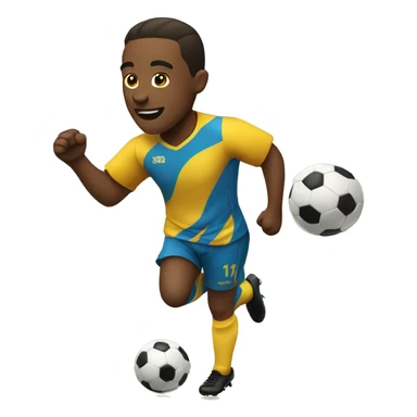 soccer player running sticker