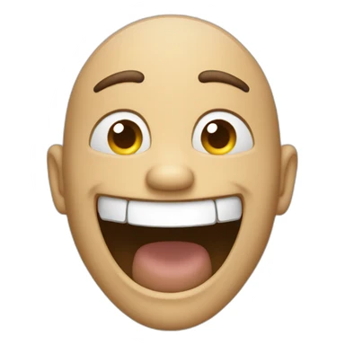 Guy laughing crazy  sticker