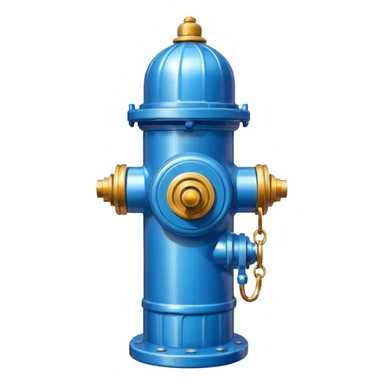 blue fire hydrant sticker