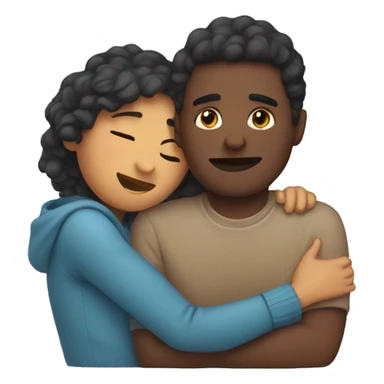 two people cuddled up  sticker