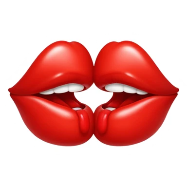 emoji kissing sticker