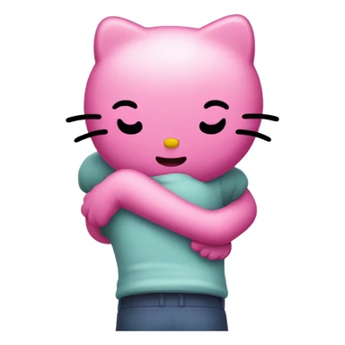 Hello kitty hug sticker