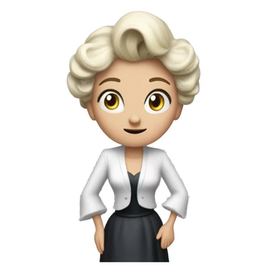 Ursula von der Leyenl photorealistic shrugs sticker