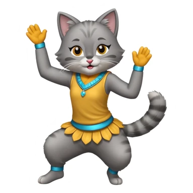 A kat dancing sticker