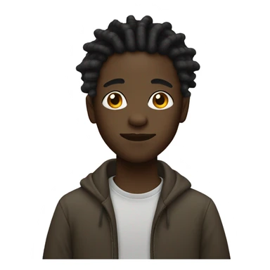 Black boy with dreads sticker