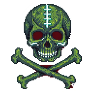 skull with crossbones sticker