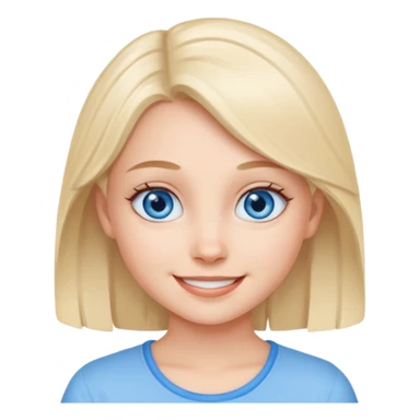 An bloude girl very cure sticker