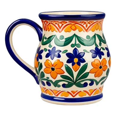 Colorful Talavera mug sticker